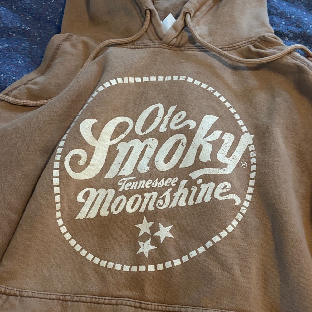 Ole Smoky Tennessee Moonshine Brown Graphic Hoodie